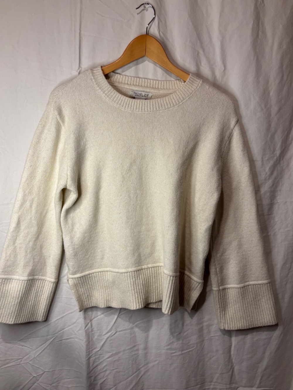 Rachel Zoe Cream Crewneck Sweater